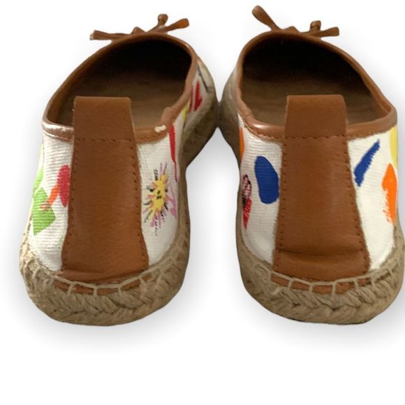 Hand Painted White Espadrilles 9 - Picture 7 of 7